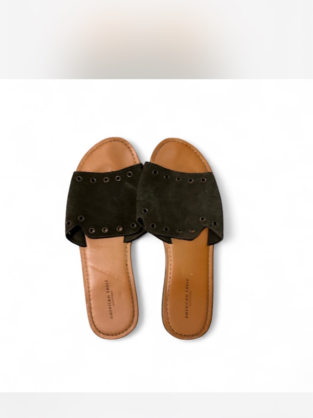 American Eagle Outfitters Olive Suede Slide